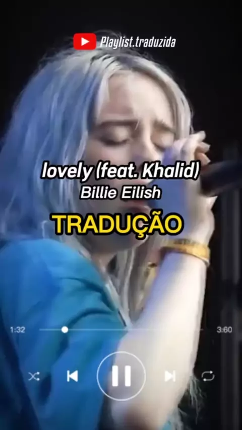 tradução da música lovely português
