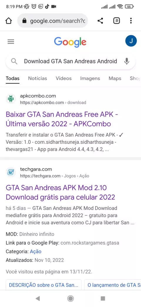 Códigos - GTA San Andreas APK - Baixar app grátis para Android