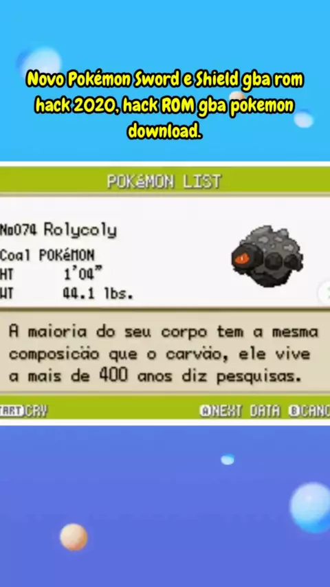 JOGUE AGORA Pokémon Sword Shield de GBA no seu celular e leve a