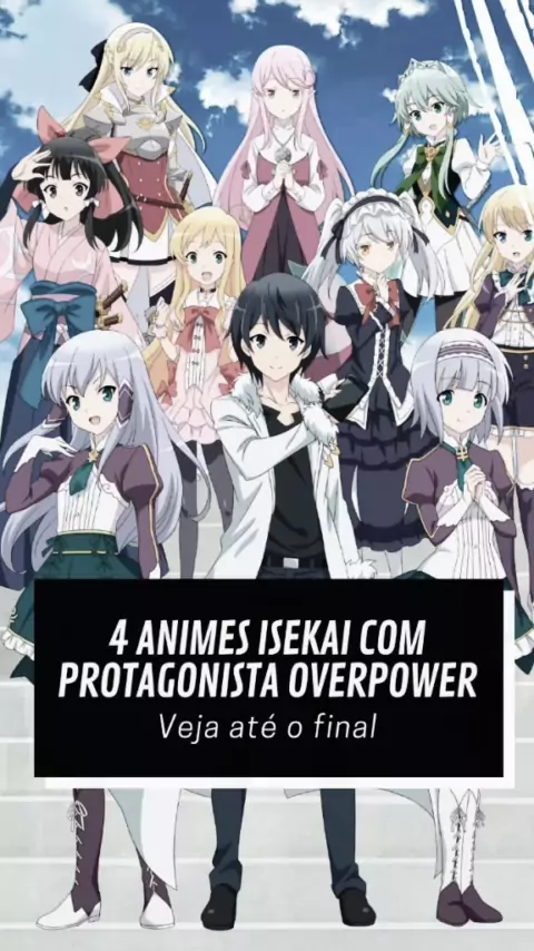 8 NOVOS Animes ISEKAI e FANTASIA onde o protagonista é OVERPOWER
