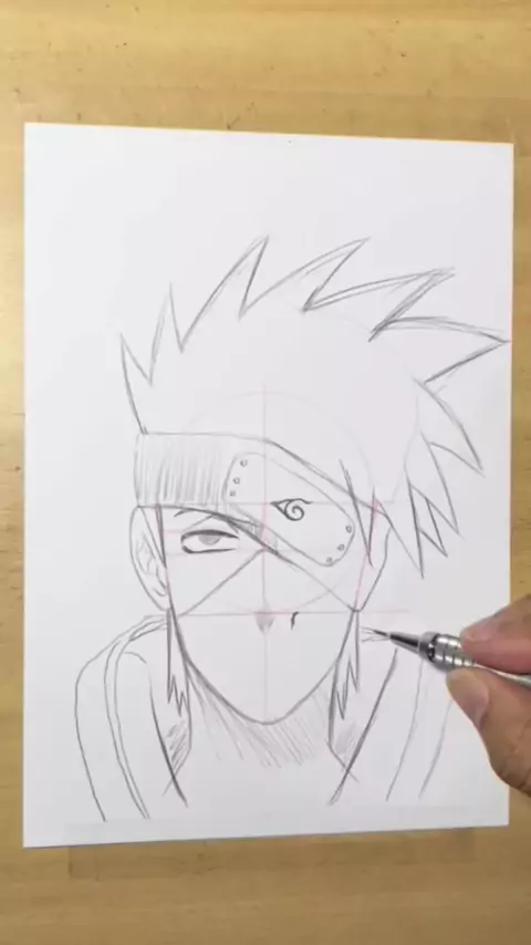 Como Desenhar o KAKASHI