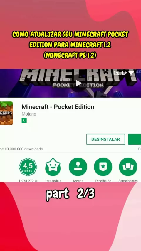 minecraft pocket edition 1.0 2.0 download novo