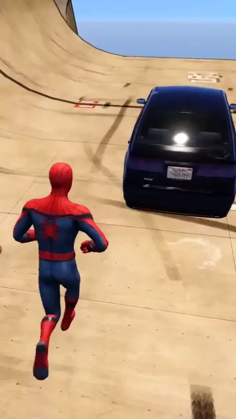 SUPER CARROS com Homem Aranha e Heróis! Corrida com Saltos na