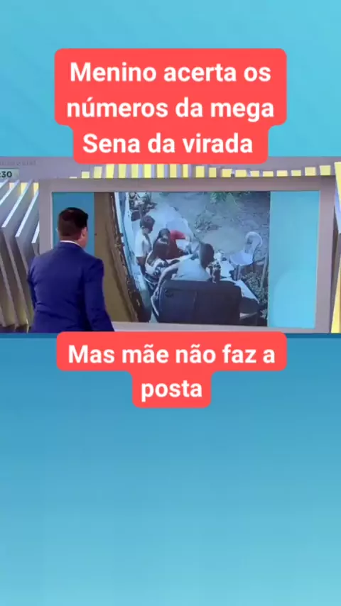 Menino acerta os 6 números da Mega da Virada, mas mãe não fez o jogo