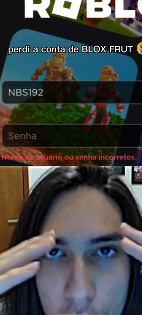 Nome de usuário ou senha incorreto no Roblox , pode ser isso!