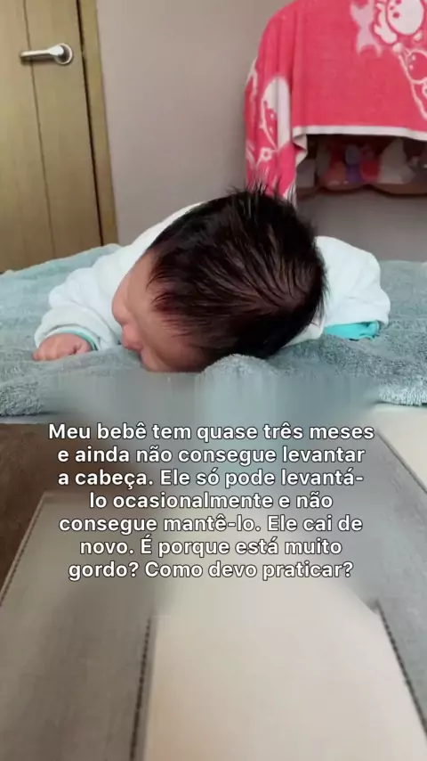 Bebê de 3 dias levanta a cabeça no EUA e vídeo viraliza na web