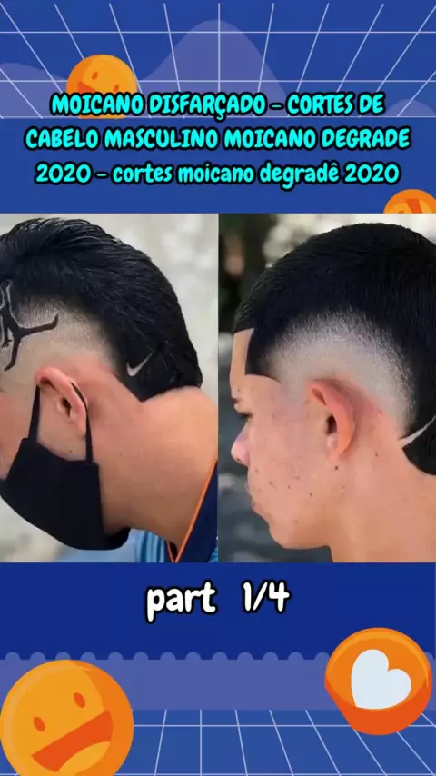 cortes de cabelo moicano degradê com listra 2021/ cortes de cabelo moicano  degrade com listra 2021 