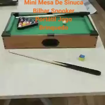 Brinquedo Jogo Mini Mesa De Bilhar Sinuca Infantil Portátil