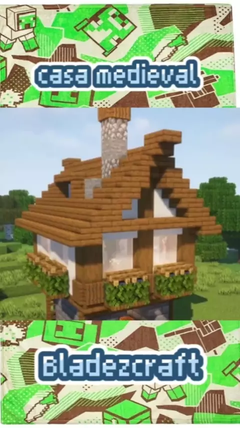 idéias de casa medieval para o seu Minecraft #minecraft #tutorial