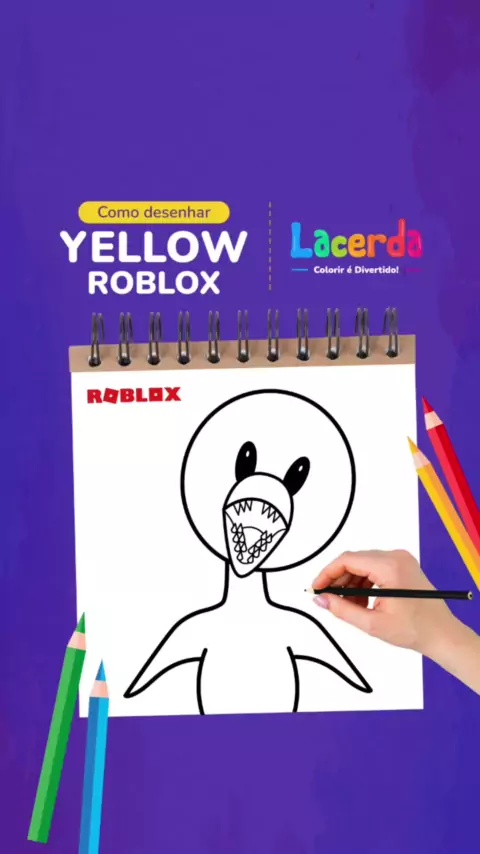 desenho para colorir roblox rainbow friends