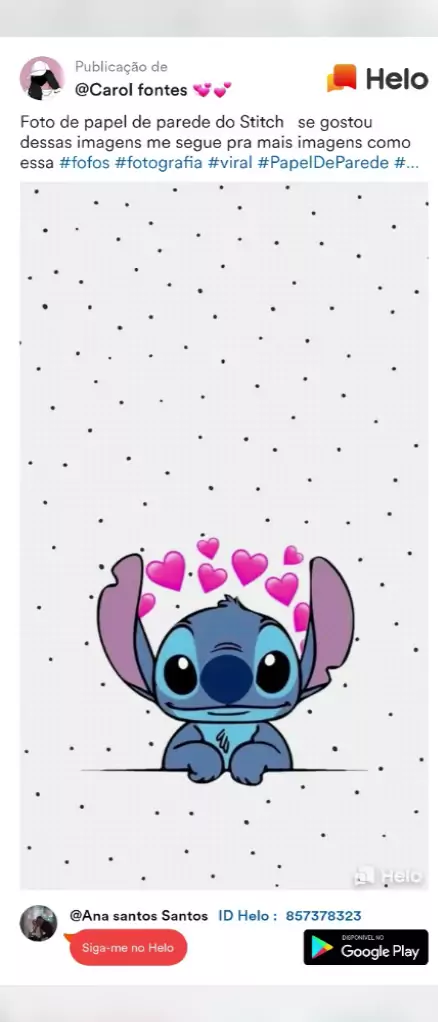 Stitch❤  Alguém com imagens do stitch para papel de parede do