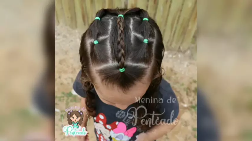 Aprenda a fazer um penteado infantil fácil 