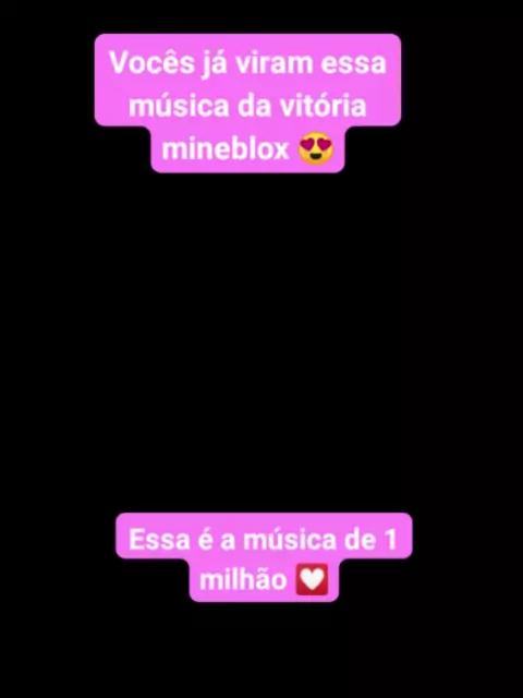 Eu amo a vitória mineblox ♥️♥️♥️♥️♥️♥️ 