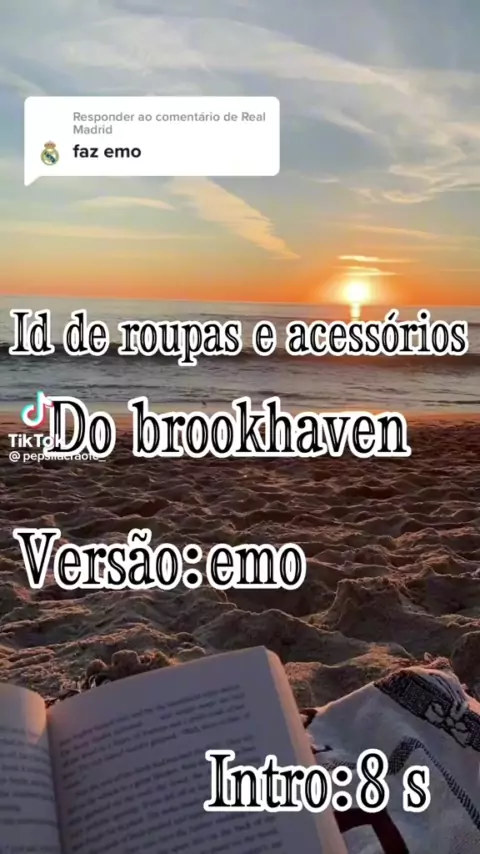 ids de roupas para o brookhaven versão emo