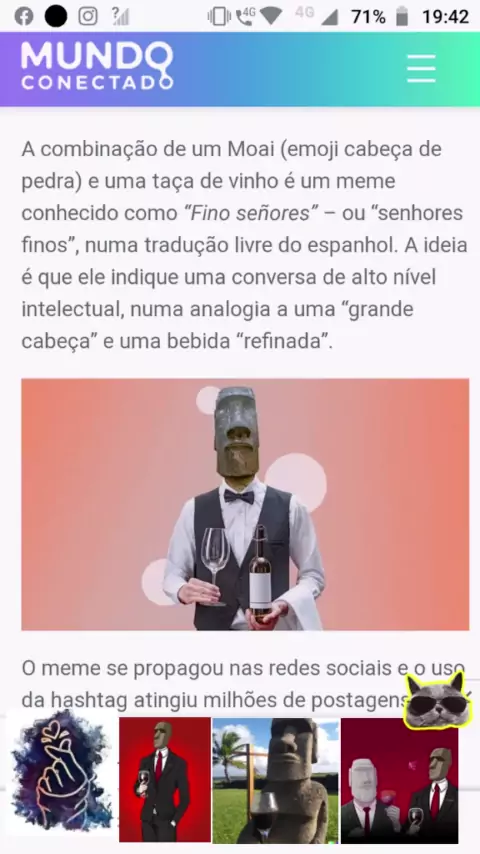 Fino Señores, Fino Señores /🗿 Moai Head Emoji and 🍷 Wine Glass Emoji