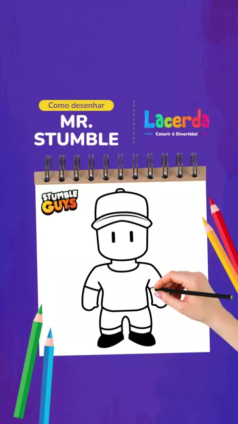 desenhos para colorir Stumble Guys Tourist – Colorindo páginas