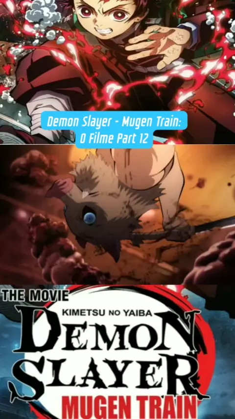Poster anime demon slayer mugen train o filme