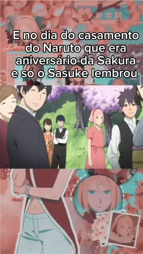 Casamento SasuSaku  Sakura and sasuke, Sasusaku, Anime