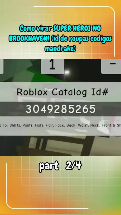 Codes for Brookhaven Roblox catalogue ID｜TikTok Search