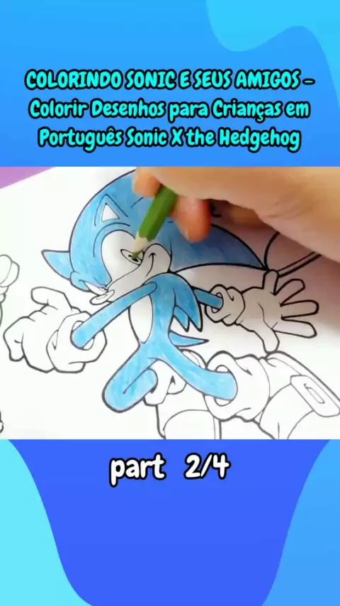 Sonic o ouriço 2 para colorir