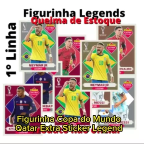 Figurinha Mbappé Legend Sticker Bordô - Álbum copa 2022 Panini