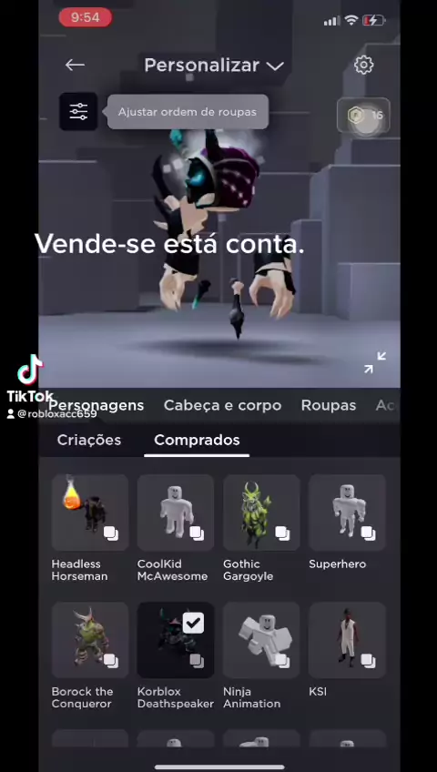 contas de roblox a venda gratis