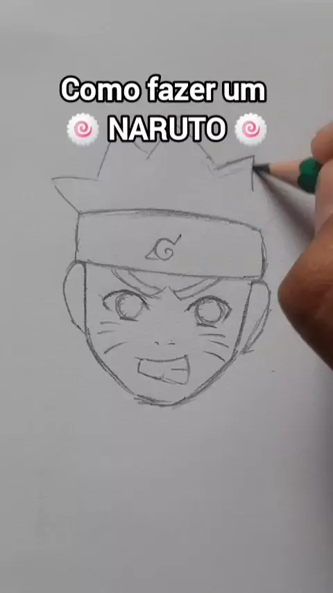 Como Desenhar Naruto Uzumaki PASSO a PASSO 