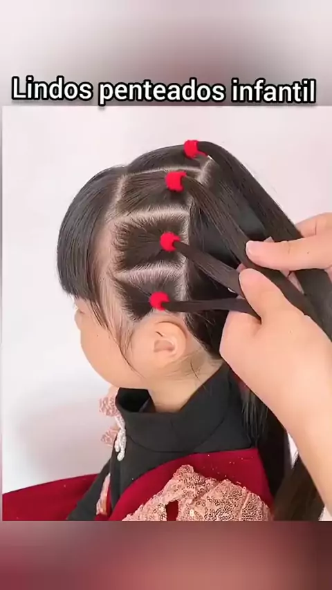 penteados infantil com elástico