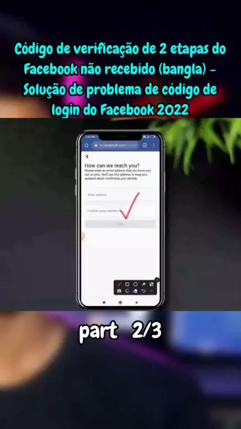 COMO resolver o PROBLEMA do código de LOGIN do FACEBOOK 2022