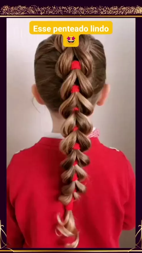 Penteado infantil lindoo ❤️ passo a passo #penteado #fyp #tutorial #ha