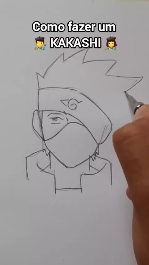 Kakashi Hatake  Como desenhar anime, Esboço de anime, Kakashi desenho