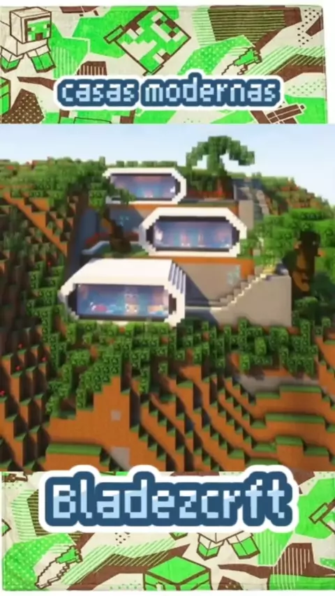 Minecraft Tutorial: CASA MODERNA  CONSTRUINDO EM MINECRAFT 