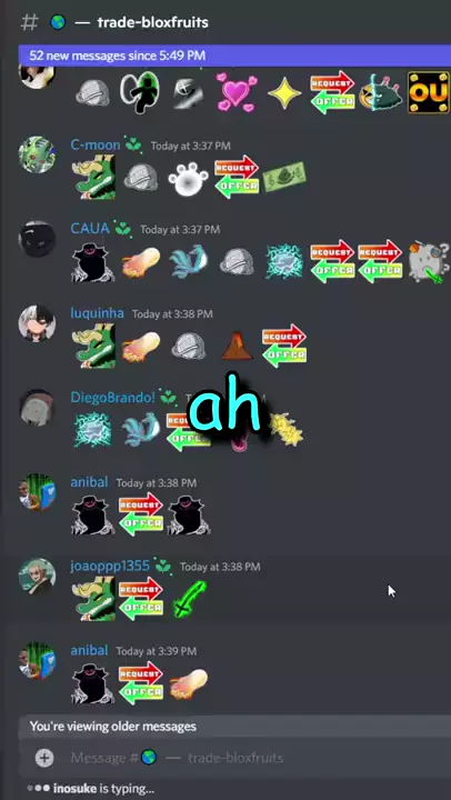 Servidor de troca blox fruits discord 