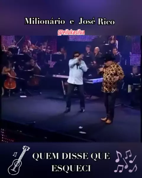 QUEM DISSE QUE ESQUECI (D) Milionário & José Rico (-1 tom) **Karaokê  Cifrado** 