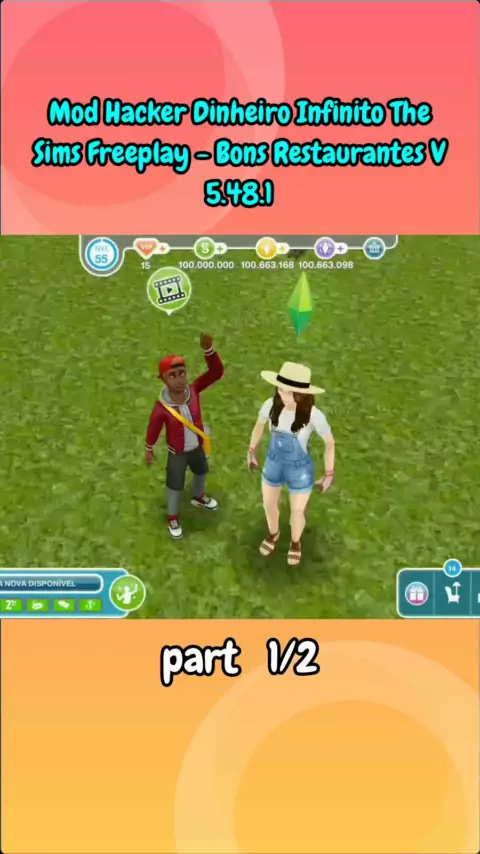 The Sims Free Play Hacker! Nuvem lvl 55 + Vip 15 + Dinheiro