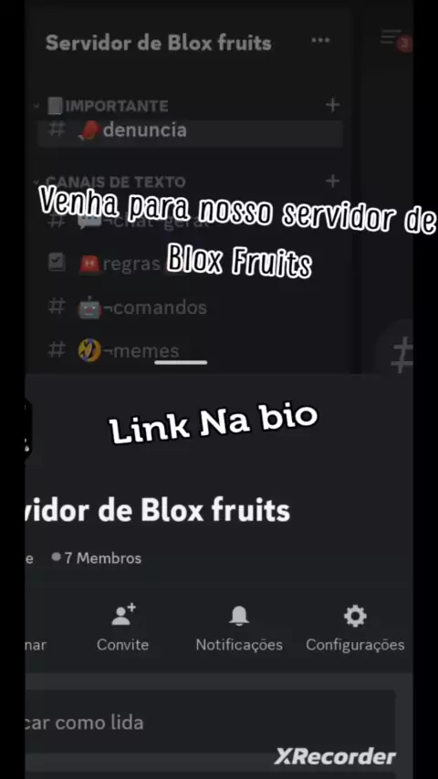 grupo do discord para fazer trade no Blox fruits #bloxfruit