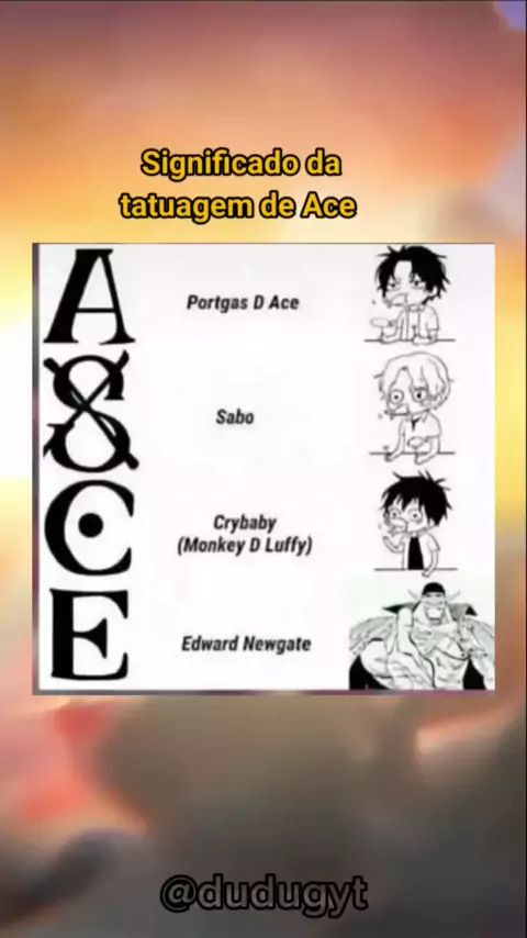 Significado da tatuagem do Ace #onepiece #luffy #ace #anime #otaku #cu