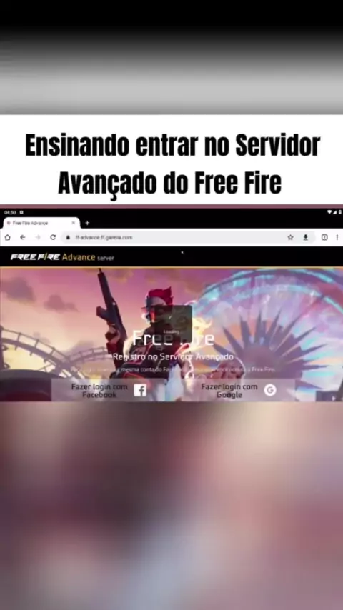 COMO ENTRAR NO SERVIDOR AVANÇADO DO FREE FIRE ! COMO CONSEGUIR