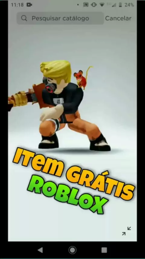 Consegui resgatar o novo item do roblox 🥰 #roblox