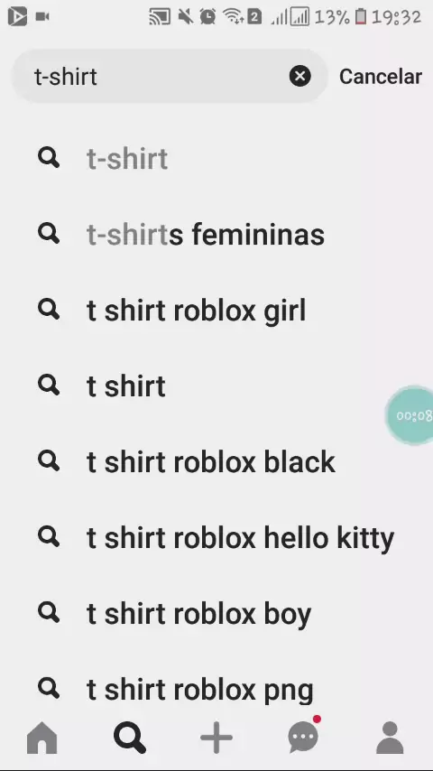 T shirt roblox feminina rosa