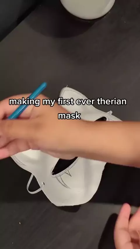 como fazer mascara therian de papel｜Pesquisa do TikTok