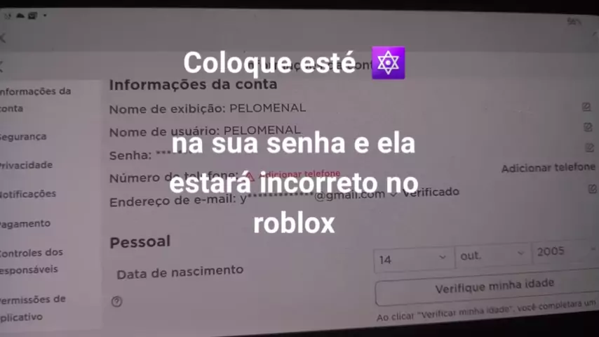 COMO ENTRAR NO ROBLOX SEM PRECISAR DE SENHA,EMAIL E TELEFONE