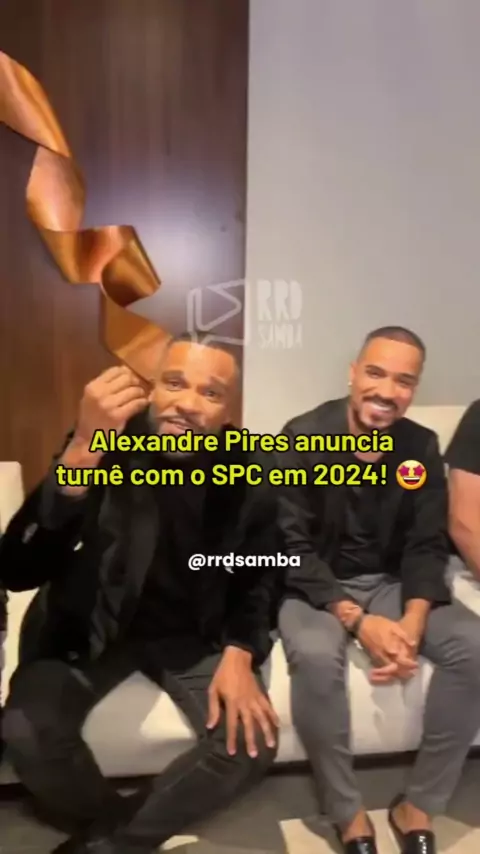 Alexandre Pires anuncia turnê com Só Pra Contrariar em 2024