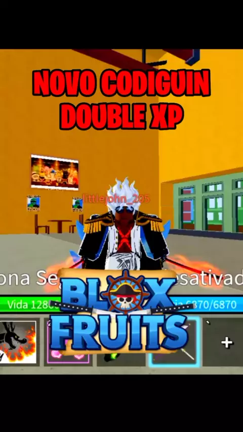 NOVO CÓDIGO + DE 1HORA DE DOUBLE XP BLOX FRUITS UPDATE 18 
