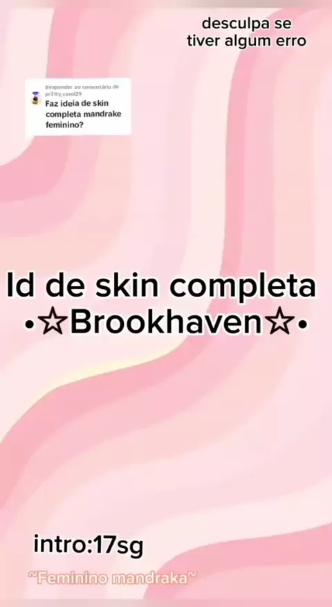 id de skin no brookhaven mandrake feminina