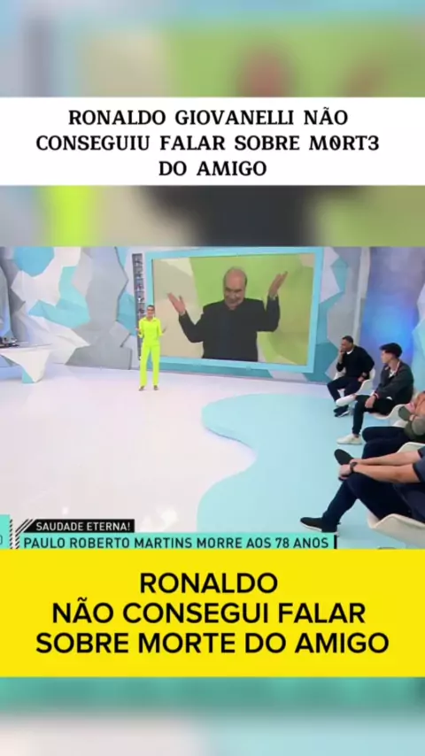Ronaldo se emociona no Jogo Aberto com a morte de Morsa
