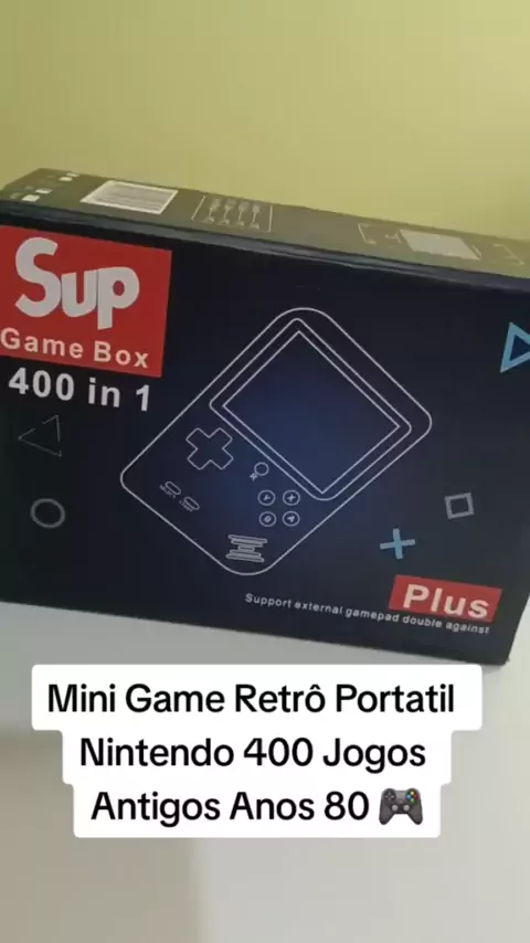 Mini Game Retrô Portatil Nintendo 400 Jogos Antigos Anos 80