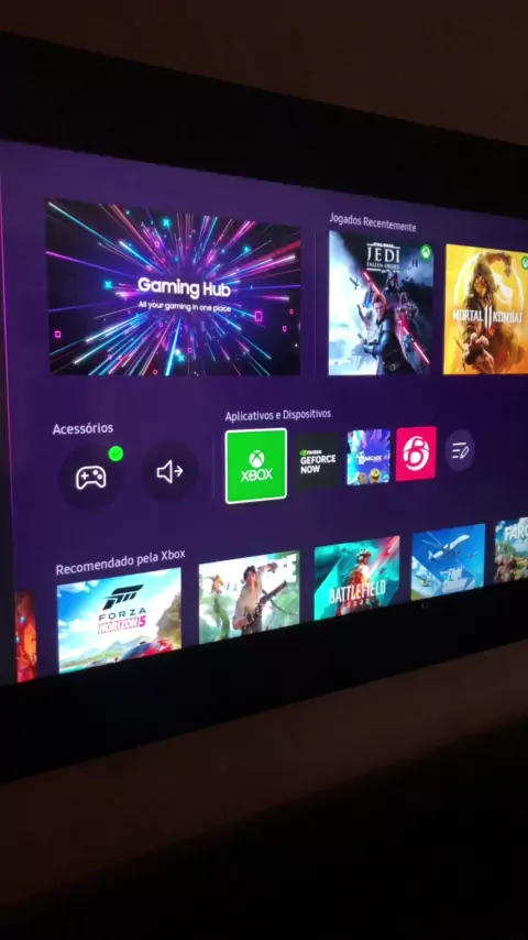 como estalar o xbox na tv samsung