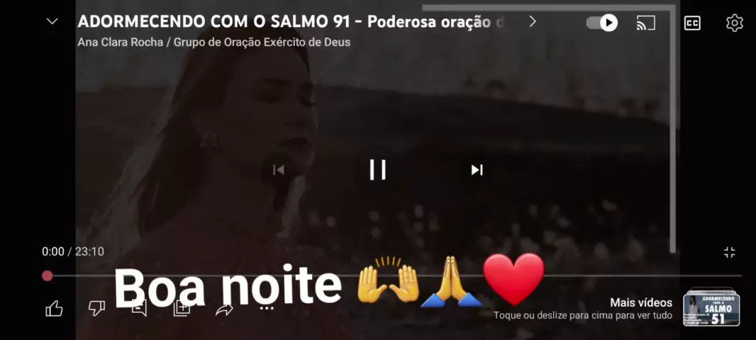 ADORMECENDO COM O SALMO 91 - Poderosa oração de proteção, força e paz - Ana  Clara Rocha 