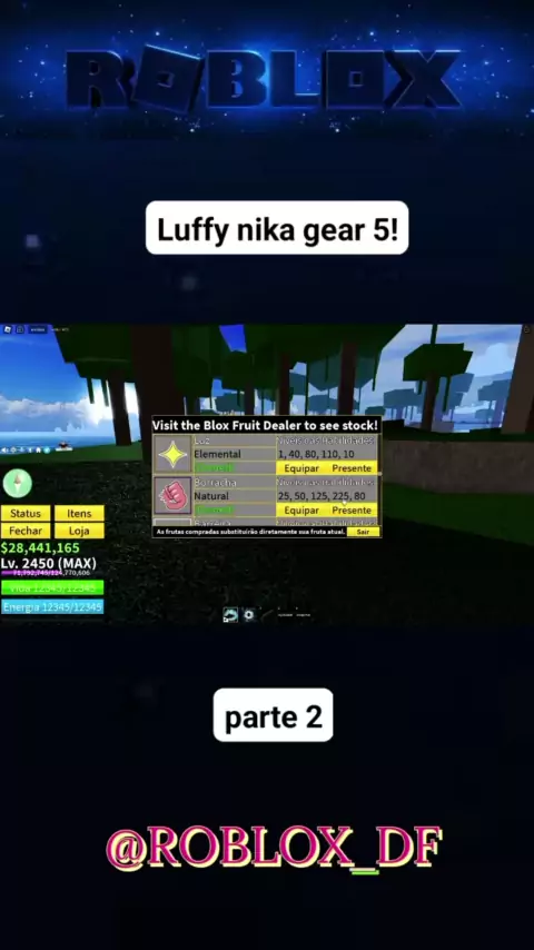 ROBLOX AVATAR: Luffy Gear 5(Nika)